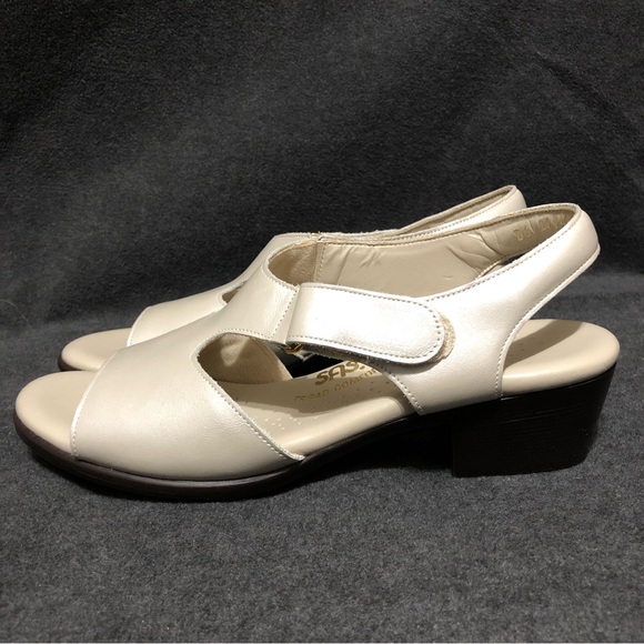 SAS Suntimer Open Toe Sandals Womens Size 7 S Pearly Beige - Picture 3 of 9